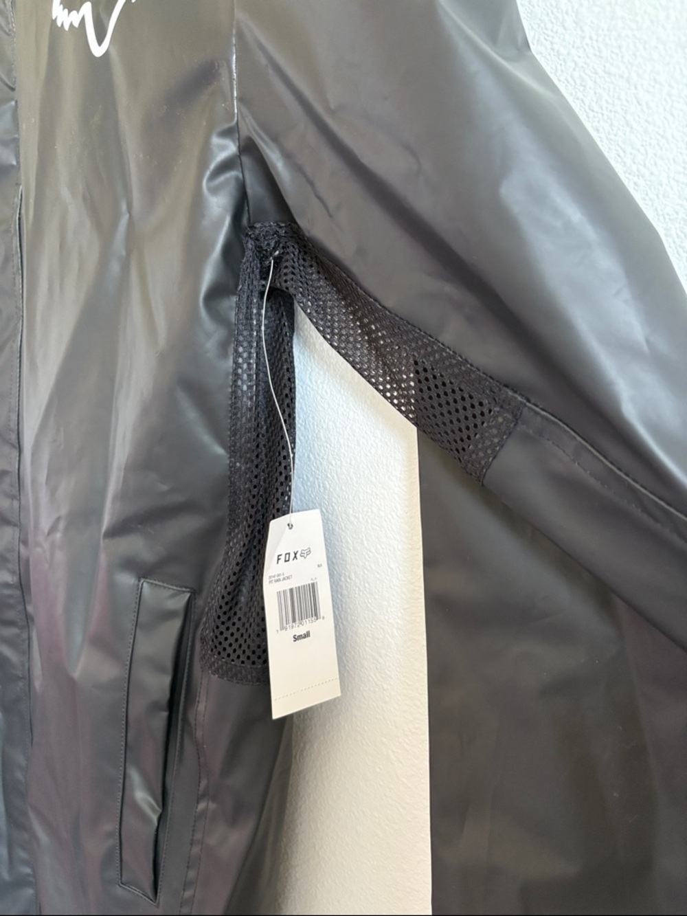 Fox Black Waterproof Pit Rain Jacket - Picture 6 of 9